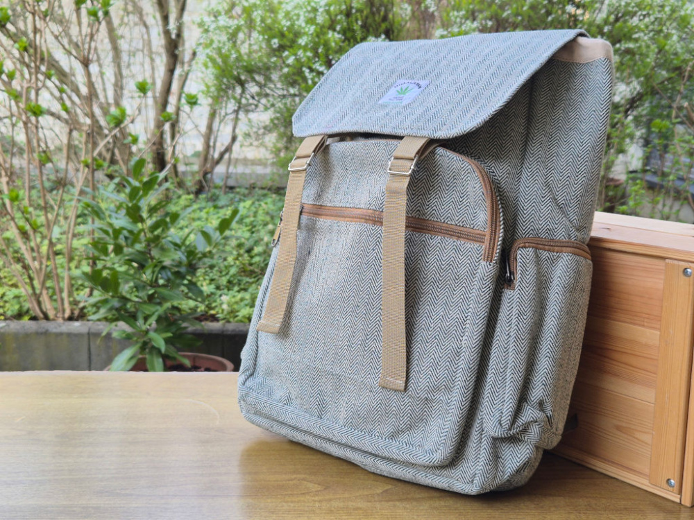 Hanf Rucksack | Grün